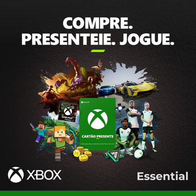 CARTÃO PRESENTE GAME PASS ESSENTIAL 6M VIRTUAL