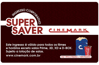 INGRESSO CINEMARK COMBO VIRTUAL