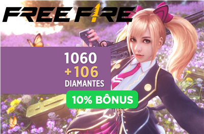 CARTÃO PRESENTE FREE FIRE - 1.060 DIAMANTES VIRTUAL