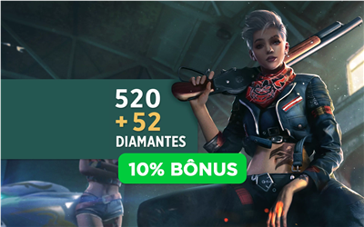 CARTÃO PRESENTE FREE FIRE - 520 DIAMANTES VIRTUAL