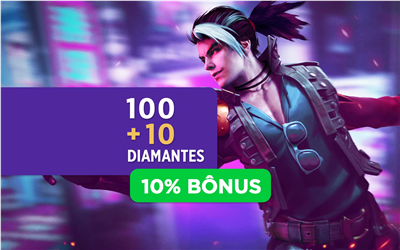 CARTÃO PRESENTE FREE FIRE - 100 DIAMANTES VIRTUAL